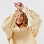 Костюм женский (рубашка, шорты) MINAKU: Oversize цвет бежевый, размер 48 9345786 - фото 10130297