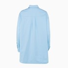 Костюм женский (рубашка, шорты) MINAKU: Oversize цвет голубой, размер 48 - Фото 9
