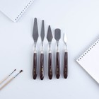 УЦЕНКА Набор мастихинов для художника, 5 предметов (1, 2, 3, 4, 5) - Фото 3