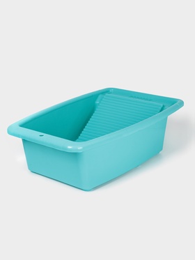 Таз со стиральной доской, 34 л, особо прочный, цвет МИКС