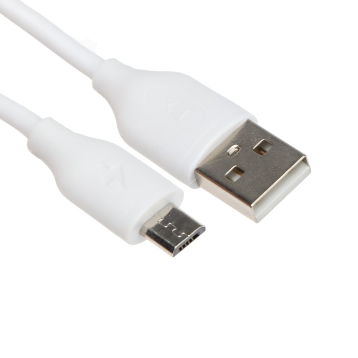 Сетевое зарядное устройство Exployd EX-Z-1423, 2 USB, 2.4 А, кабель microUSB, 1 м, белое - фото 51458422