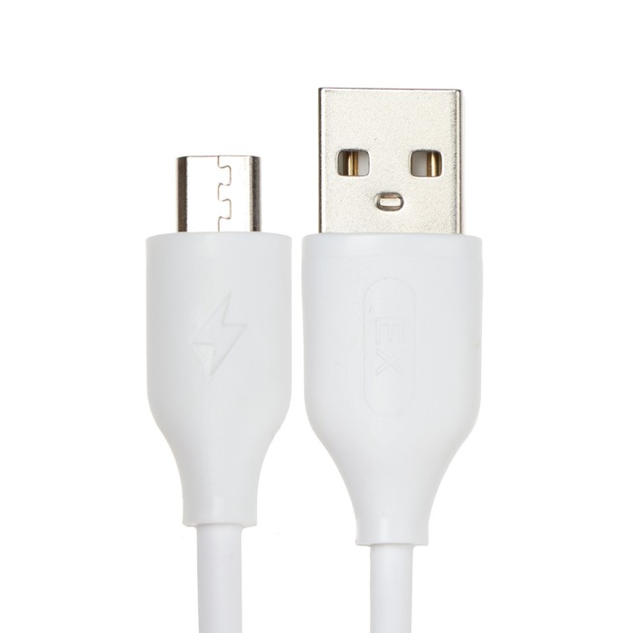 Сетевое зарядное устройство Exployd EX-Z-1423, 2 USB, 2.4 А, кабель microUSB, 1 м, белое - фото 51458423