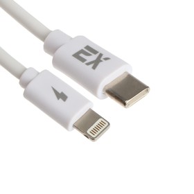 

Сетевое зарядное устройство Exployd EX-Z-1372, USB-C, 3 А, Lightning, быстрая зарядка, белое