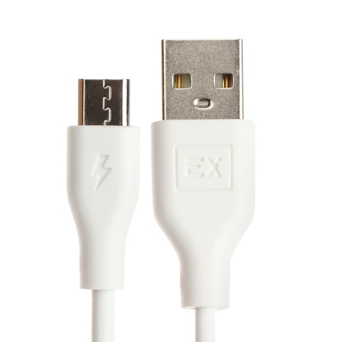 Кабель Exployd EX-K-481, microUSB - USB, 1 м, белый - фото 51458471