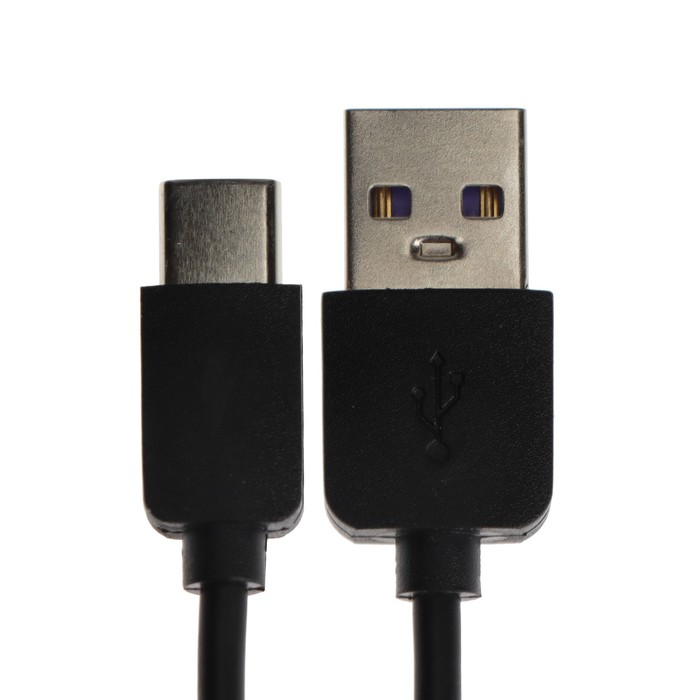 Кабель Exployd EX-K-1391, Type-C - USB, 2.4 А, 0.25 м, силиконовая оплетка, черный - фото 51458508