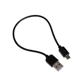 Кабель Exployd EX-K-1387, microUSB - USB, 2.4 А, 0.25 м, силиконовая оплетка, черный 9393030