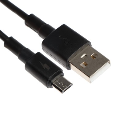 Кабель Exployd EX-K-1148, microUSB - USB, 2 А, 1 м, зарядка + передача данных, черный