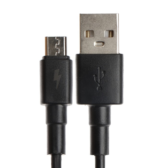 Кабель Exployd EX-K-1148, microUSB - USB, 2 А, 1 м, зарядка + передача данных, черный - фото 51458555