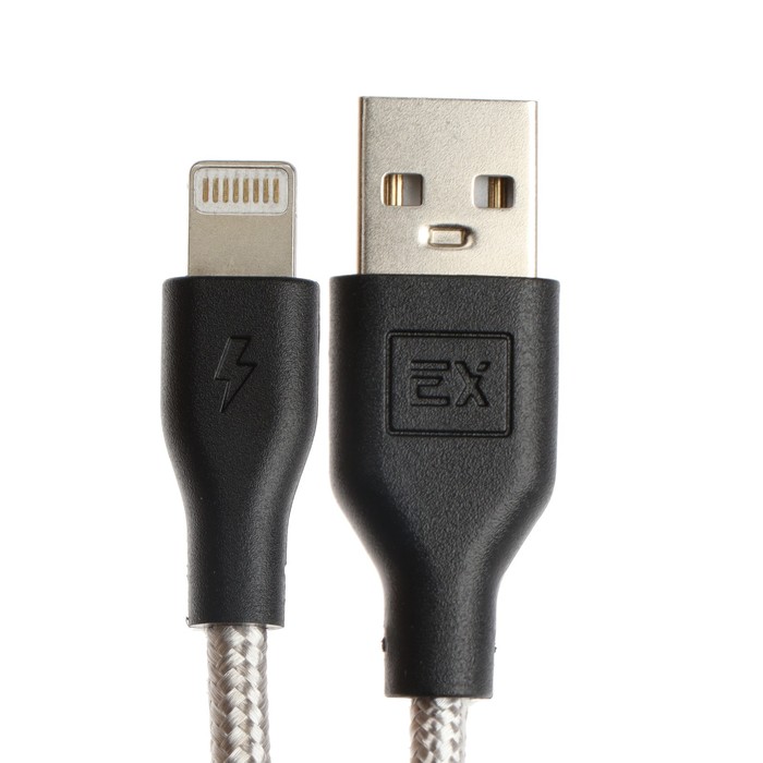 Кабель Exployd Classic EX-K-496, Lightning - USB, 1 м, серый - фото 51458560