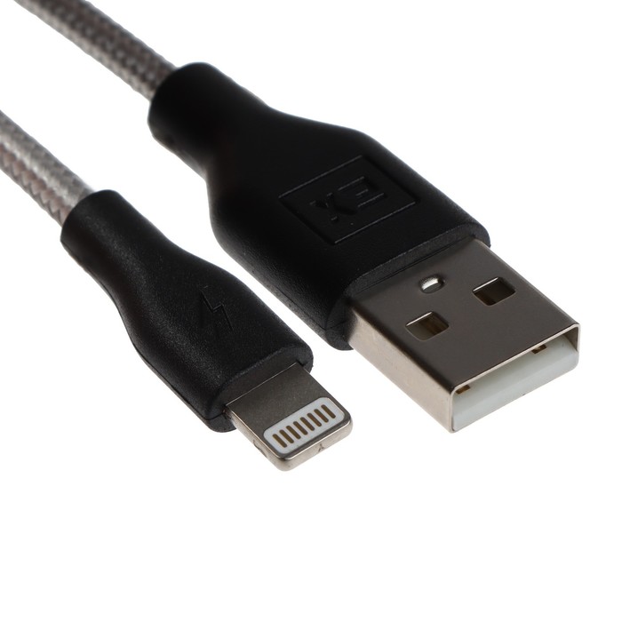 Кабель Exployd Classic EX-K-496, Lightning - USB, 1 м, серый - фото 51458564