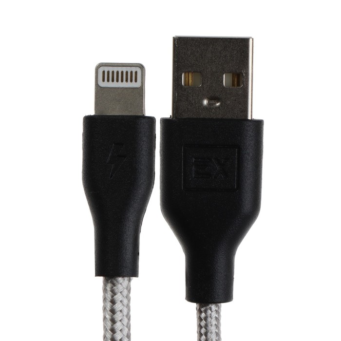 Кабель Exployd Classic EX-K-496, Lightning - USB, 1 м, серый - фото 51458565