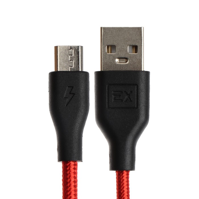 Кабель Exployd Classic EX-K-494, microUSB - USB, 1 м, красный - фото 51458570