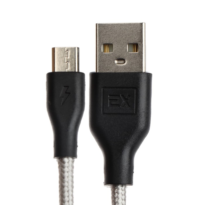 Кабель Exployd Classic EX-K-493, microUSB - USB, 1 м, серый - фото 51458575