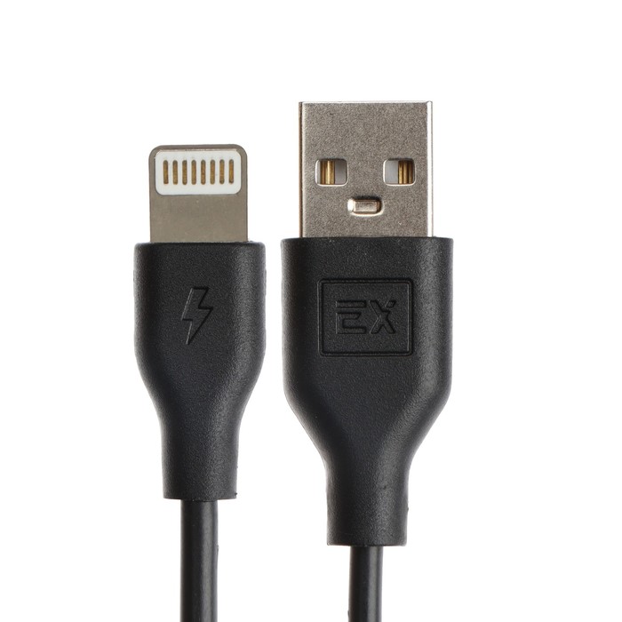 Кабель Exployd Classic EX-K-488, Lightning - USB, 2.1 А, 2 м, черный - фото 51458602