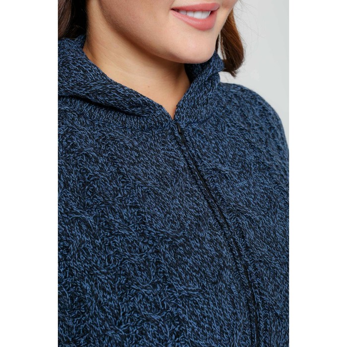 Жакет женский, размер 52, цвет чёрный джинс 58774