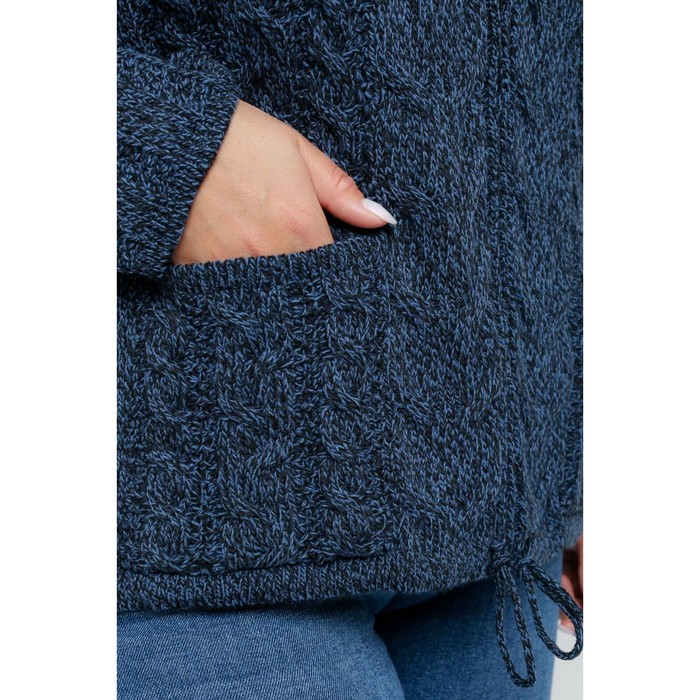 Жакет женский, размер 52, цвет чёрный джинс 58774