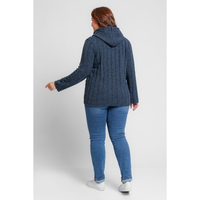 Жакет женский, размер 52, цвет чёрный джинс 58774