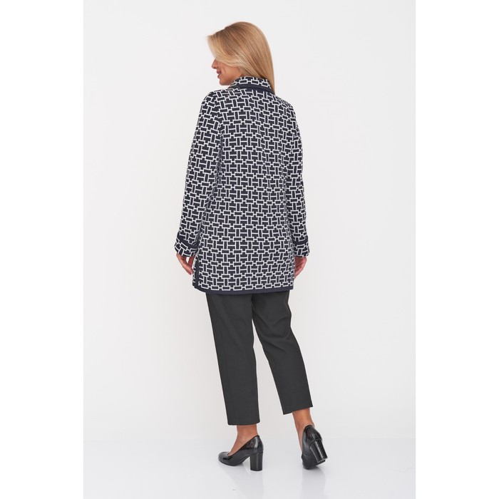 Жакет женский, размер 54, цвет сине-белый 58775