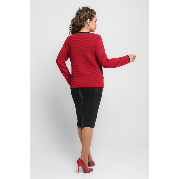 Жакет женский, размер 56, цвет красный 58777