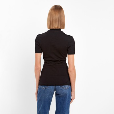 Футболка женская MINAKU SLIM FIT, чёрная, размер 46