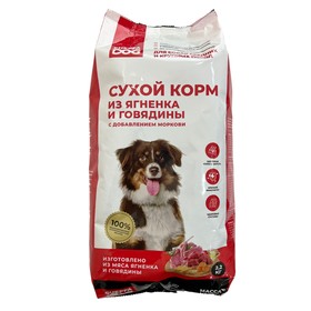 Сухой корм CHEPFADOG для собак средних и крупных пород, ягненок/говядина/морковь, 2,2 кг 9423297