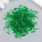 Бисер "Zlatka" стеклярус 10 г, размер 3", 6 мм, №0007 зеленый 93"7853"9 - фото 21924235