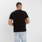 Футболка мужская MINAKU SLIM FIT: чёрная, р-р 42 - Фото 3