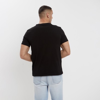 Футболка мужская MINAKU SLIM FIT: чёрная, р-р 42