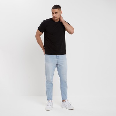 Футболка мужская MINAKU SLIM FIT: чёрная, р-р 42