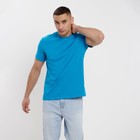 Футболка мужская MINAKU REGULAR FIT: цвет бирюза, р-р 42 - Фото 4