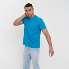 Футболка мужская MINAKU REGULAR FIT: цвет бирюза, р-р 50 - Фото 2