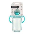 Поильник - непроливайка детский M&B с мягким носиком, от 9 мес., 270 мл., с ручками, бирюзовый - Фото 4
