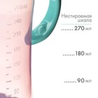 Поильник - непроливайка детский M&B с мягким носиком, от 9 мес., 270 мл., с ручками, розовый/бирюзовый - Фото 3