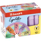 Маркер текстовыделитель Luxor Eyeliter Pastel, 1.0-4.5 мм, чернила на водной основе, пастельный фиолетовый - Фото 4