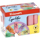 Маркер текстовыделитель Luxor Eyeliter Pastel, 1.0-5.0 мм, чернила на водной основе, пастельный розовый - Фото 6