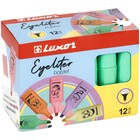 Маркер текстовыделитель Luxor Eyeliter Pastel, 1.0-4.5 мм, чернила на водной основе, пастельный зелёный - Фото 5