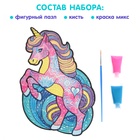 Пазл светящийся «Единорог», флуоресцентные краски, 76 деталей - Фото 2