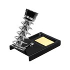 Подставка под паяльник ТУНДРА, чугун, прямоугольная ниша, губка - Фото 2