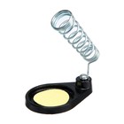 Подставка под паяльник ТУНДРА, чугун, круглая ниша, губка - Фото 1