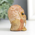 Фигурка полистоун «Совёнок в полосочку с зеркальными вставками», 6.5×5.5×4.5 см - фото 52386031