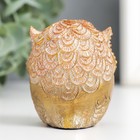 Фигурка полистоун «Совёнок в полосочку с зеркальными вставками», 6.5×5.5×4.5 см - фото 52386032