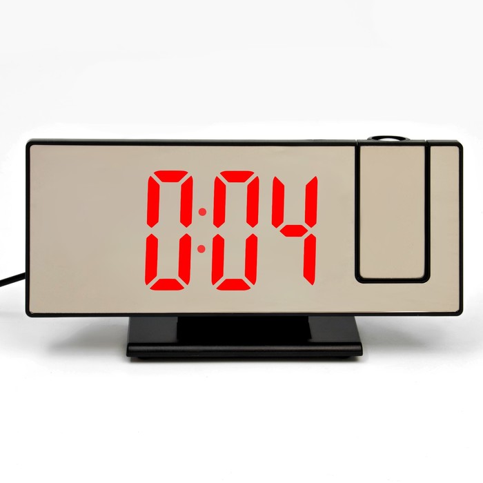 Часы - будильник электронные настольные с проекцией на потолок, термометром, календарем, USB - Фото 1