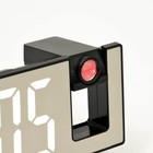 Часы-будильник электронные настольные с проекцией на потолок, 18.4×7.5 см, белая индикация - Фото 5