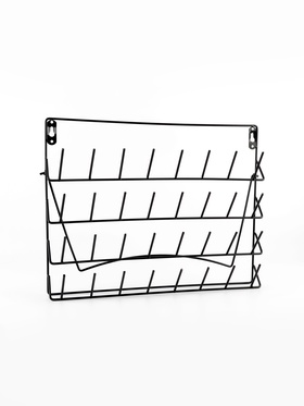 Органайзер-стойка для ниток, настенная/настольная, с подставкой, 40×31 см, чёрный