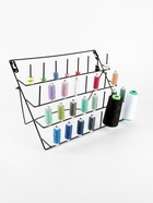 Органайзер-стойка для ниток, настенная/настольная, с подставкой, 40×31 см, чёрный - Фото 7