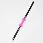 Кляп БДСМ «Косточка», 15×2.5 см, силикон, кожа, розовая - Фото 2