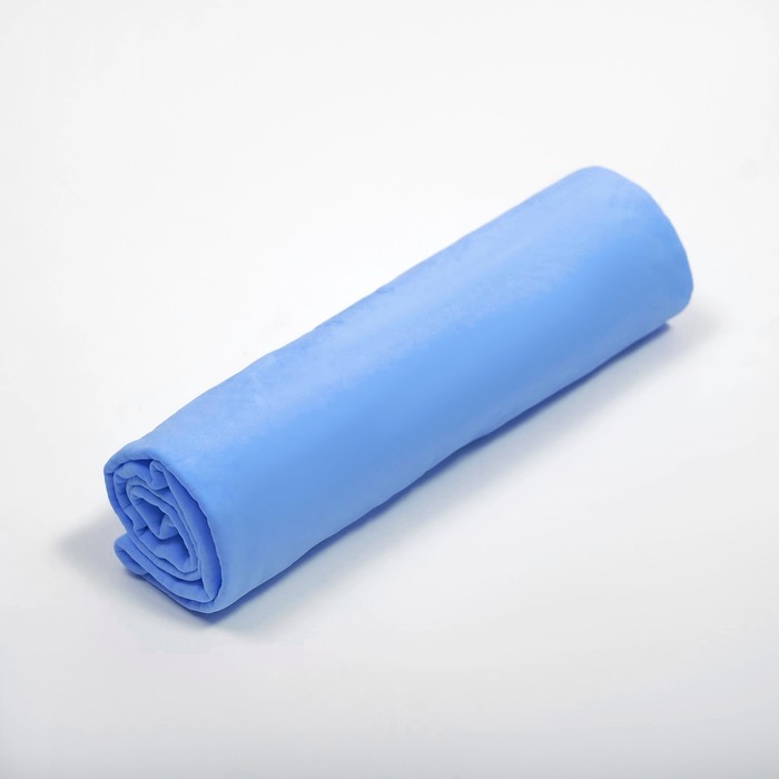 Полотенце для животных супервпитывающее, 68×43 см, голубое - Фото 1