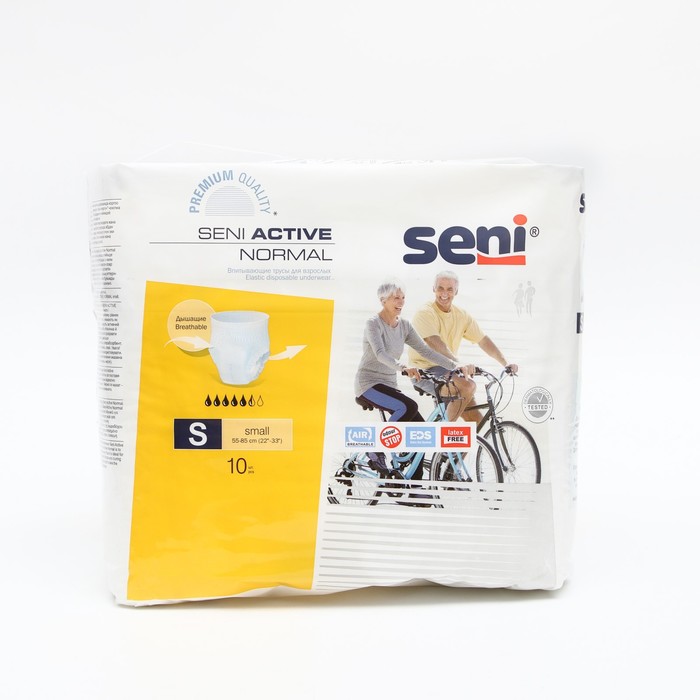 Трусы впитывающие для взрослых Seni ACTIVE NORMAL  small, 10 шт - Фото 1