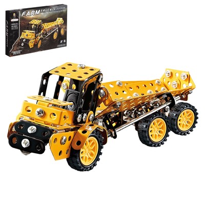 Конструктор металлический «Машина. Фермерский грузовик», 221 деталь