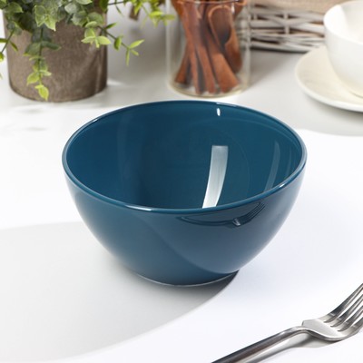 Салатник «Дымчатый аметист», 800 мл, d=15.5 см, стекло, синий